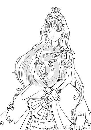 Princess Cartoon Illustration