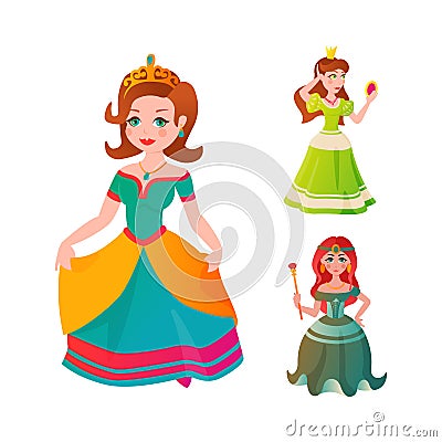 Princess character vectorillustration. Vector Illustration