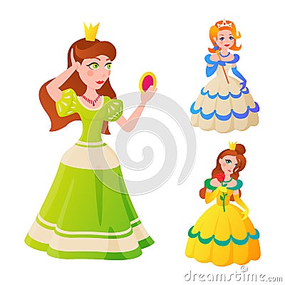 Princess character vectorillustration. Vector Illustration