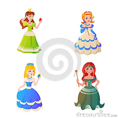 Princess character vectorillustration. Vector Illustration