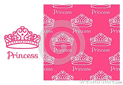 Princess Crown Vector Illustration