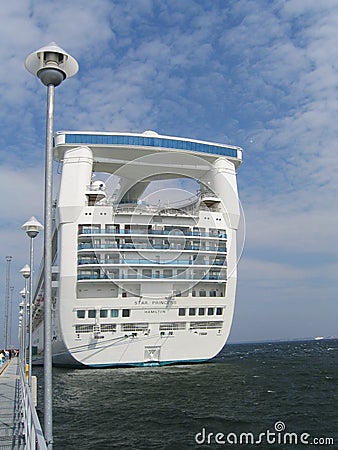 Princess cruise line ship docked in Port of Tallinn, Estonia Editorial Stock Photo