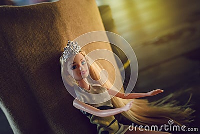 Princess doll,Blond hair Editorial Stock Photo