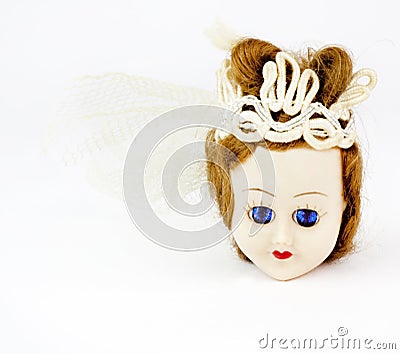 Princess Doll Head Stock Photo