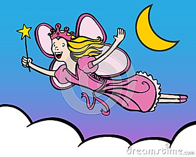 Princess Fairy Vector Illustration