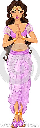 Princess Jasmine Vector Illustration