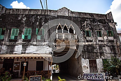 The Princess Palace Stone town Zanzibar Editorial Stock Photo