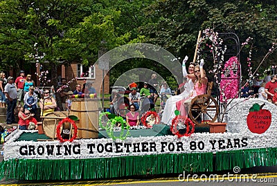 Princess in the Parade Editorial Stock Photo