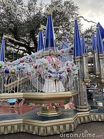 Princess Parade at the Magic Kingdom, Disney World, Orlando, Florida Editorial Stock Photo