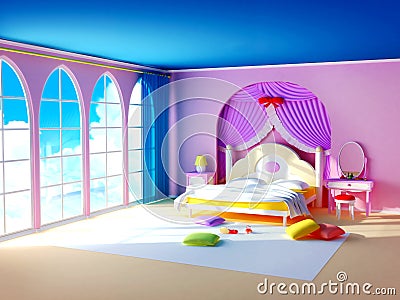 Princess room Stock Photo