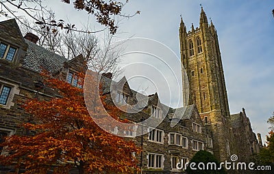 PRINCETON, NJ USA - NOVENBER 12, 2019: eneral view of Holder Hall building, exterior facade, Princeton University, Princeton, New Editorial Stock Photo