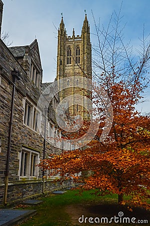 PRINCETON, NJ USA - NOVENBER 12, 2019: eneral view of Holder Hall building, exterior facade, Princeton University, Princeton, New Editorial Stock Photo