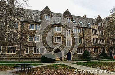 PRINCETON, NJ USA - NOVENBER 12, 2019: a view of Foulke Hall at Princeton University Editorial Stock Photo