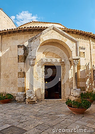 Tempio di San Giovanni al Sepolcro temple of Brindisi, Italy. Stock Photo