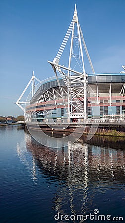 Principality Stadium in Cardiff, Wales Editorial Stock Photo