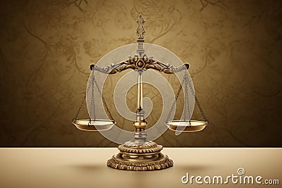Principled Justice background. Generate Ai Stock Photo