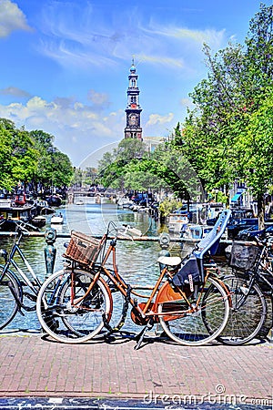 Prinsengracht of Amsterdam The Netherlands Editorial Stock Photo