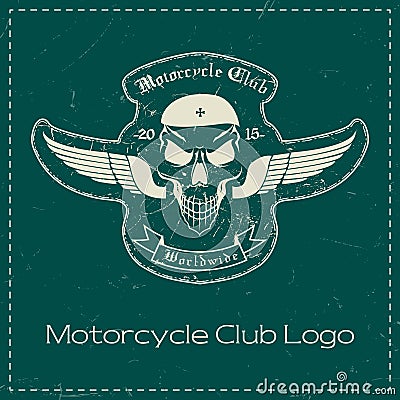 Motorcycle Club Logo Vector Illustration