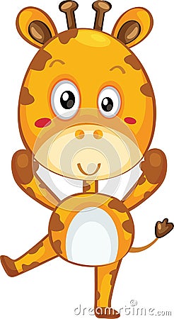 Cute giraffe Vector Illustration