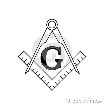 Free Masonry Logo Vector Illustration Vector Illustration