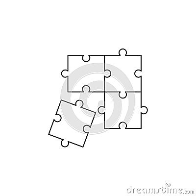 Puzzle solution icon Vector Illustration