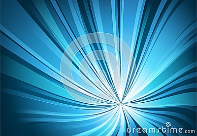 Abstract blue light twisted background Vector Illustration