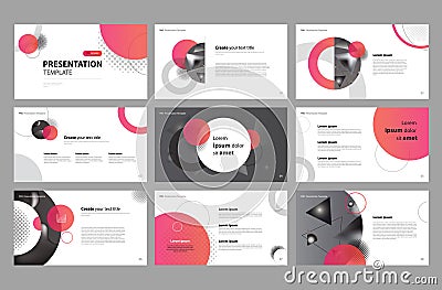 Business presentation page layout template design and use for brochure ,book , magazine, annual report and company profile Vector Illustration