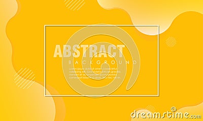 Dynamic textured background design in 3D style with orange color. Vector Illustration