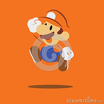 SUper mario bros background wallpaper Editorial Stock Photo