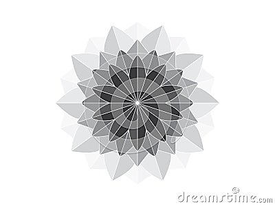 Mandala like geometric ornament Vector Illustration