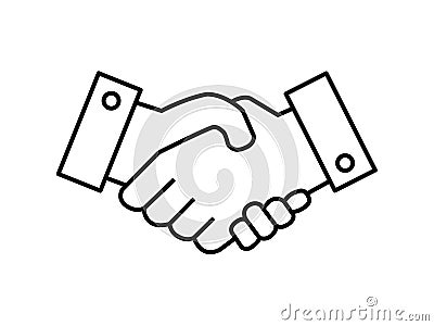 Handshake symbol vector Vector Illustration