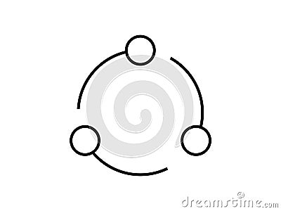 Circular recycle symbol vector Vector Illustration