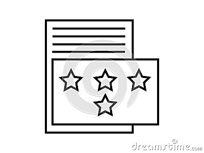 Rating symbol vector Vector Illustration