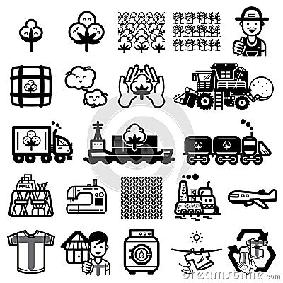 Cycle of t shirt icon. Vector Illustration