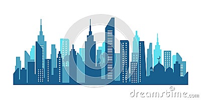 City skyline in NewYork. Vector Illustration