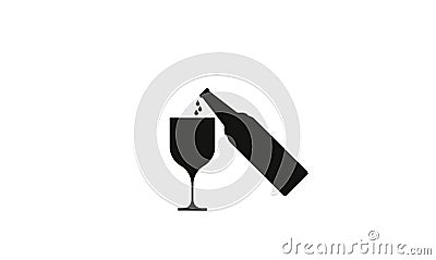 Drinking Alcohol Beer , alcohol sign Vector Illustration