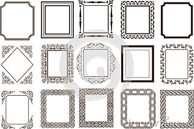 Frames page borders Vector Illustration