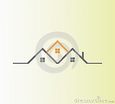 Vector Real Estate Logo Design.Best abstract real estate icon logo Vector Illustration