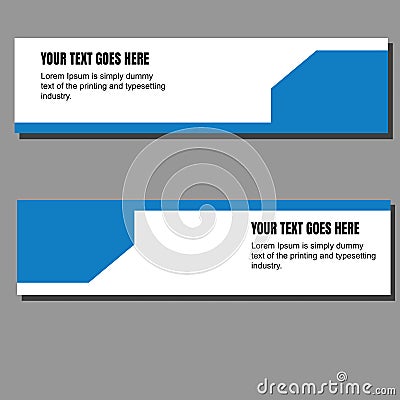 Abstract bussiness banner background blue Stock Photo