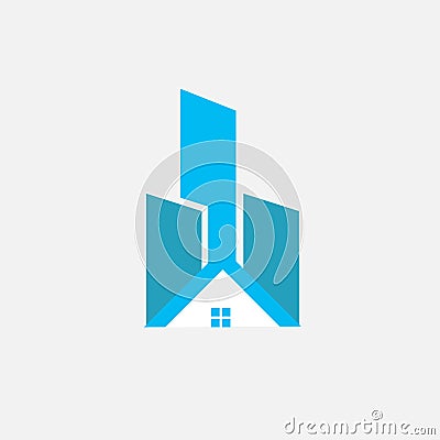 Abstract Real Estate Logo Design. House logo for your company Stock Photo