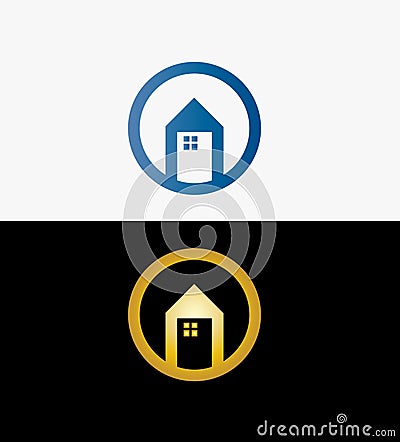 House symbol. Real Estate Logo Design. House Logo for your company. Vector Vector Illustration