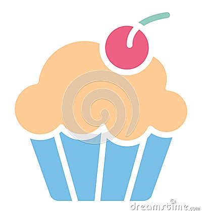 Print Bakery food Isolated Vector icon which can easily modify or edit Stock Photo