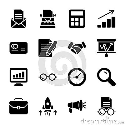 Module, Presentation Glyph Vectors Pack Vector Illustration