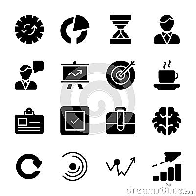 Module, Product Release, Presentation Glyph Icons Vector Illustration