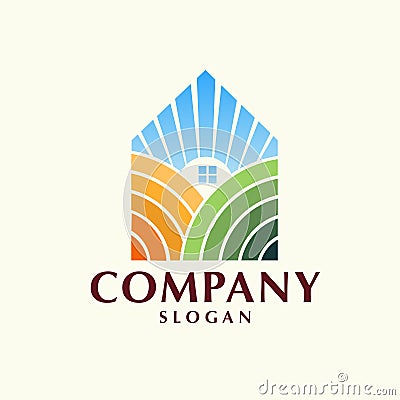 House Logo, real estate logo Vector Illustration