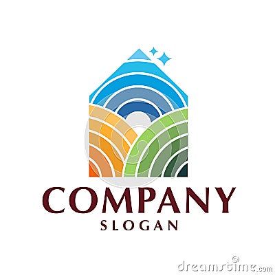 House Logo, real estate logo Vector Illustration