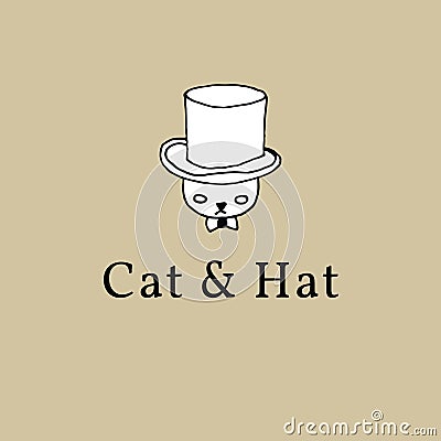 Cat in A Hat exclusive Cartoon Illustration