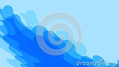 Abstract blue water splash on background wallpaper 2 Vector Illustration