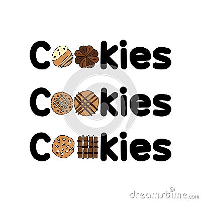 Cookies sets logo template vol. 2 Stock Photo