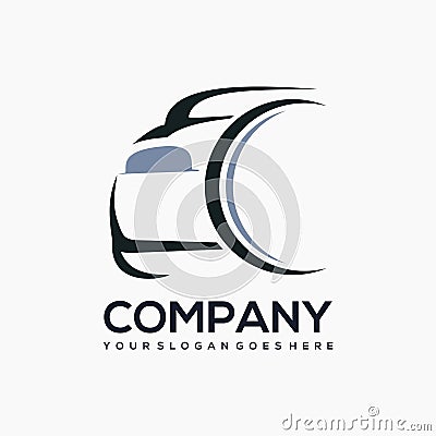 Car camera logo design template Vector Illustration